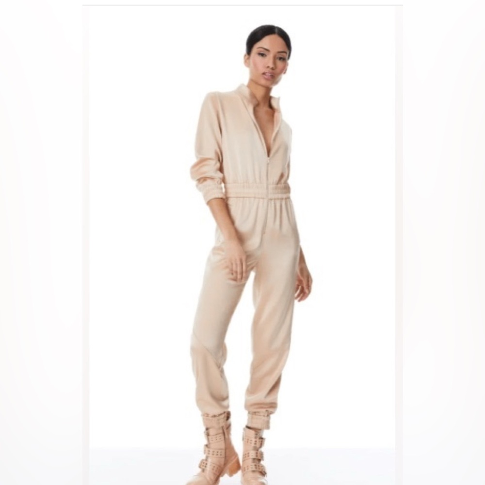 Alice + Olivia Beige Jumpsuit